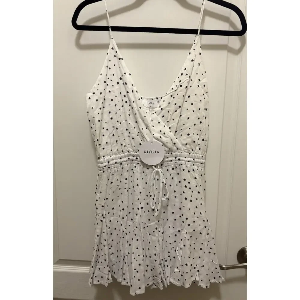 ✨ Storia White Star Print Romper ✨